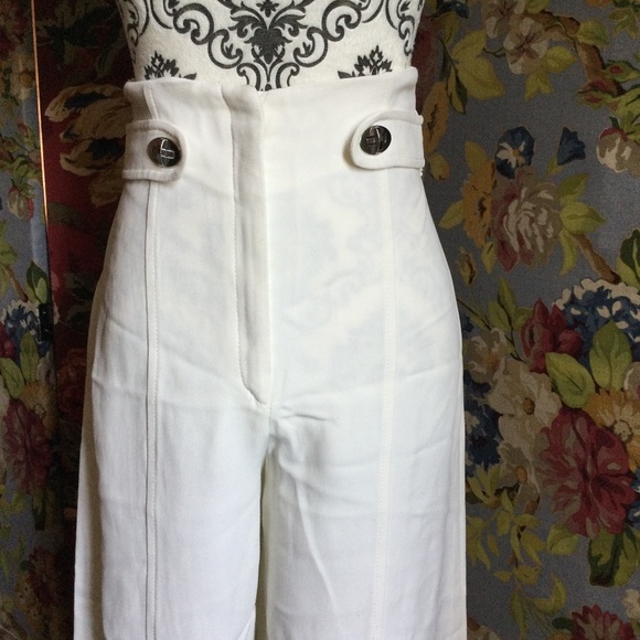 Proenze Schouler black label White High rise Wide Leg Size 2 - Picture 2 of 13